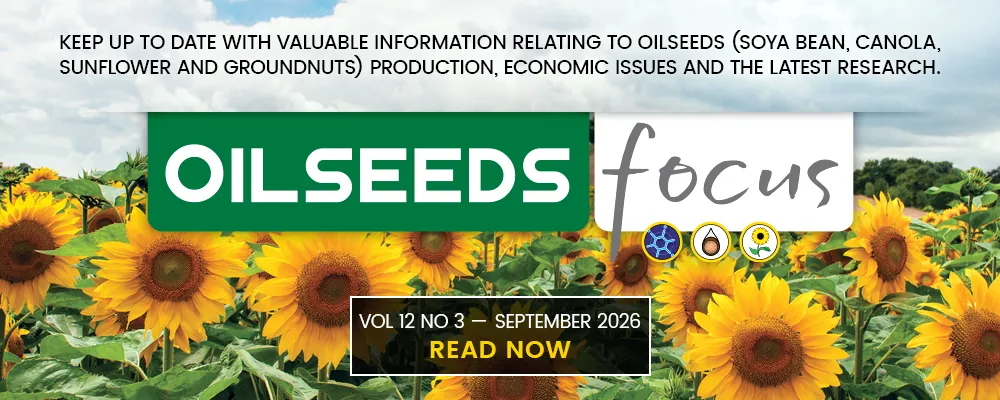 Sunflower field with Oilseeds Focus magazine link